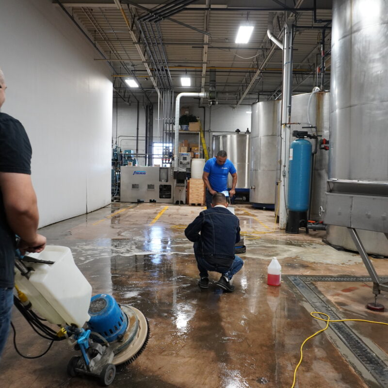 Concrete cleaning services