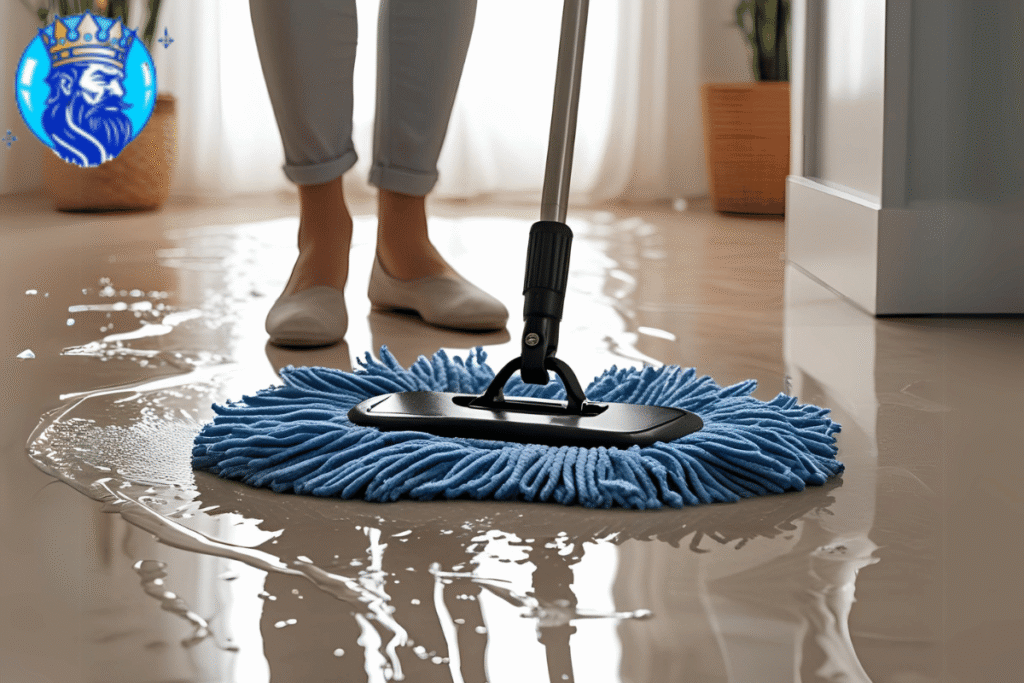 Mop Using Neutral pH Cleaners