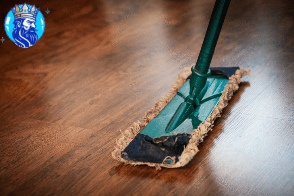 A Mop on a Linoleum Floors
